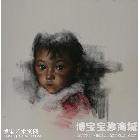李少宏 藏族女孩系列六 类别: 综合绘画X